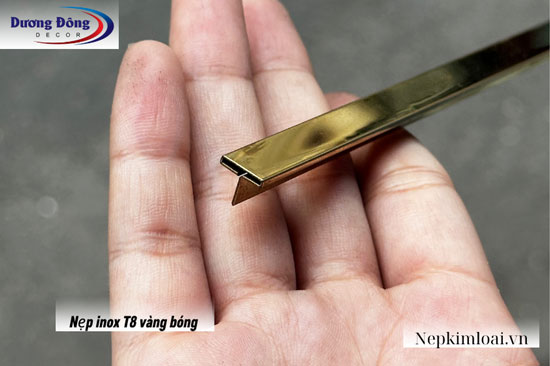 inox T8 vàng bóng
