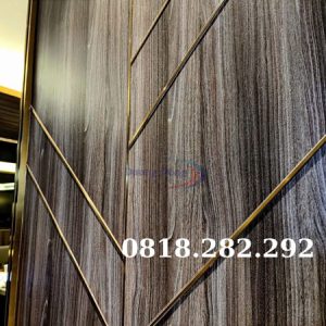 Nẹp inox U10 giá rẻ màu làm viền trang trí tường gỗ